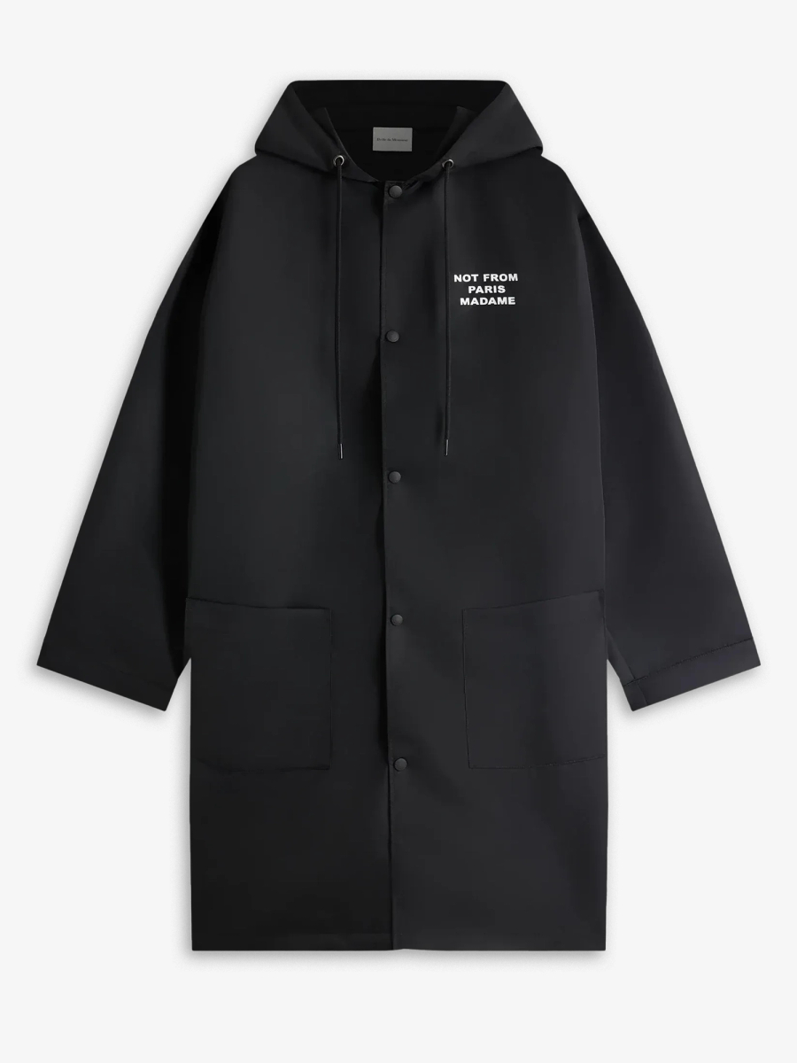 DRÔLE DE MONSIEUR — Куртка Slogan Parka Black