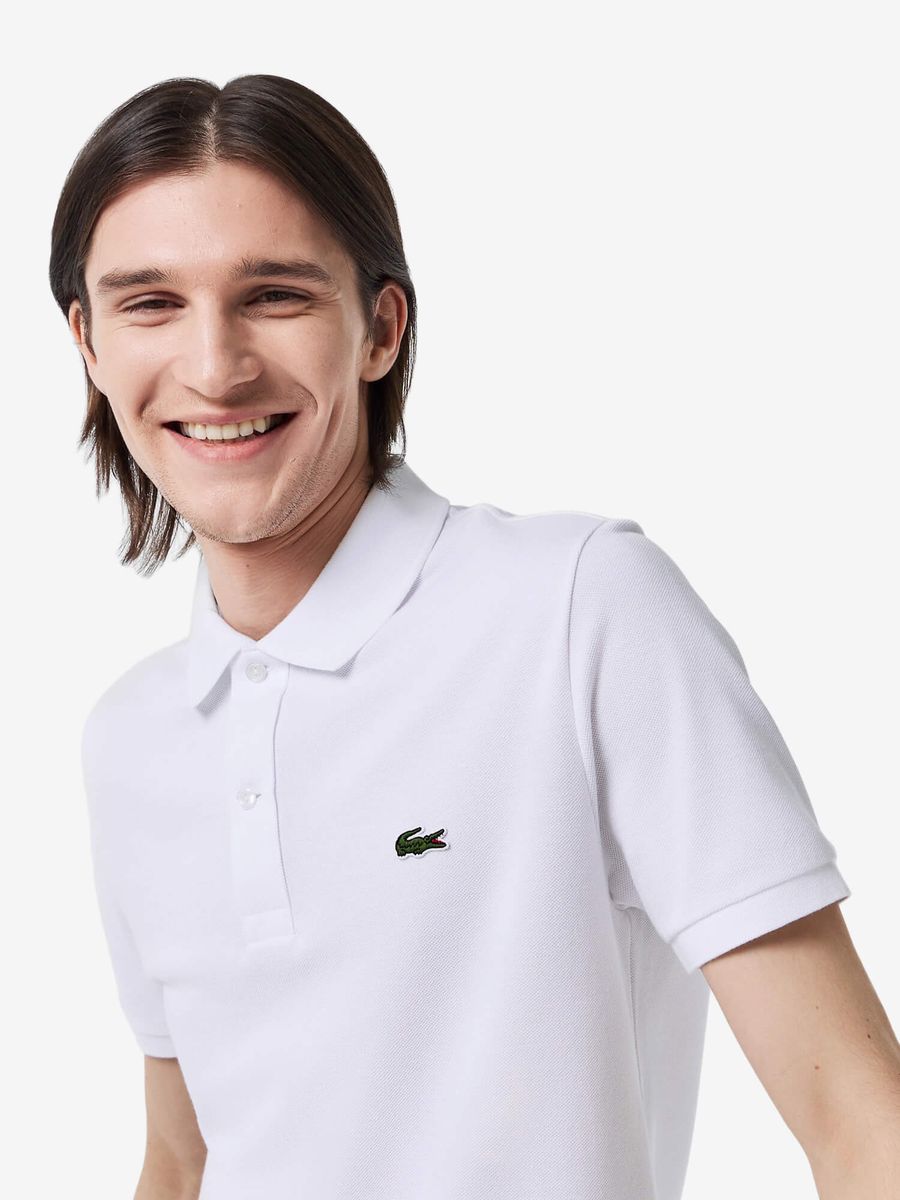 LACOSTE — Футболка Поло Slim Fit L.12.12 White