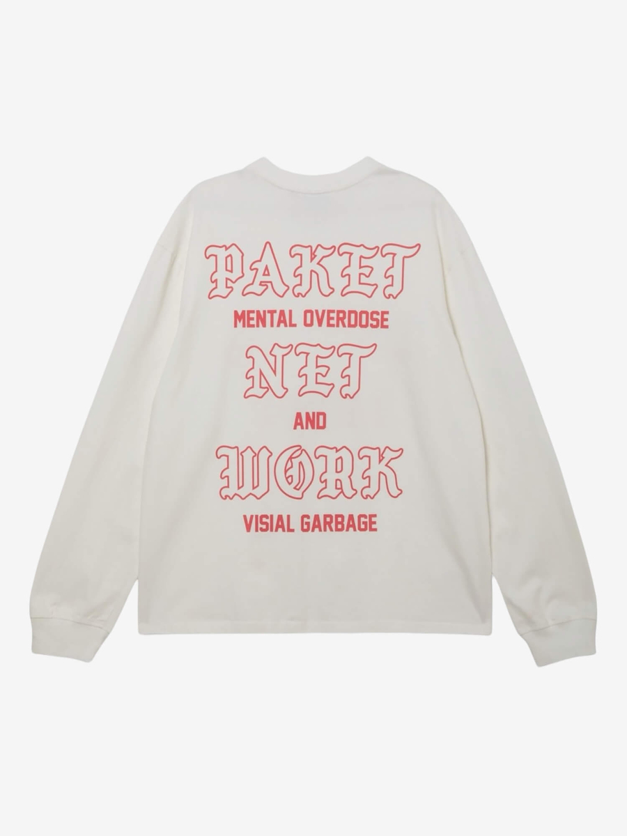 PAKET NETWORK — Лонгслив Error Белый