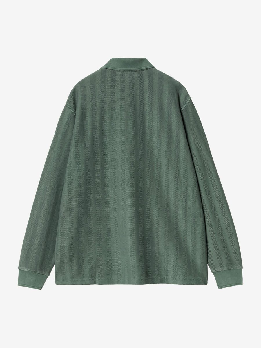 CARHARTT WIP — Рубашка-регби Morrison Rugby Conifer (Pigment Garment Dyed)