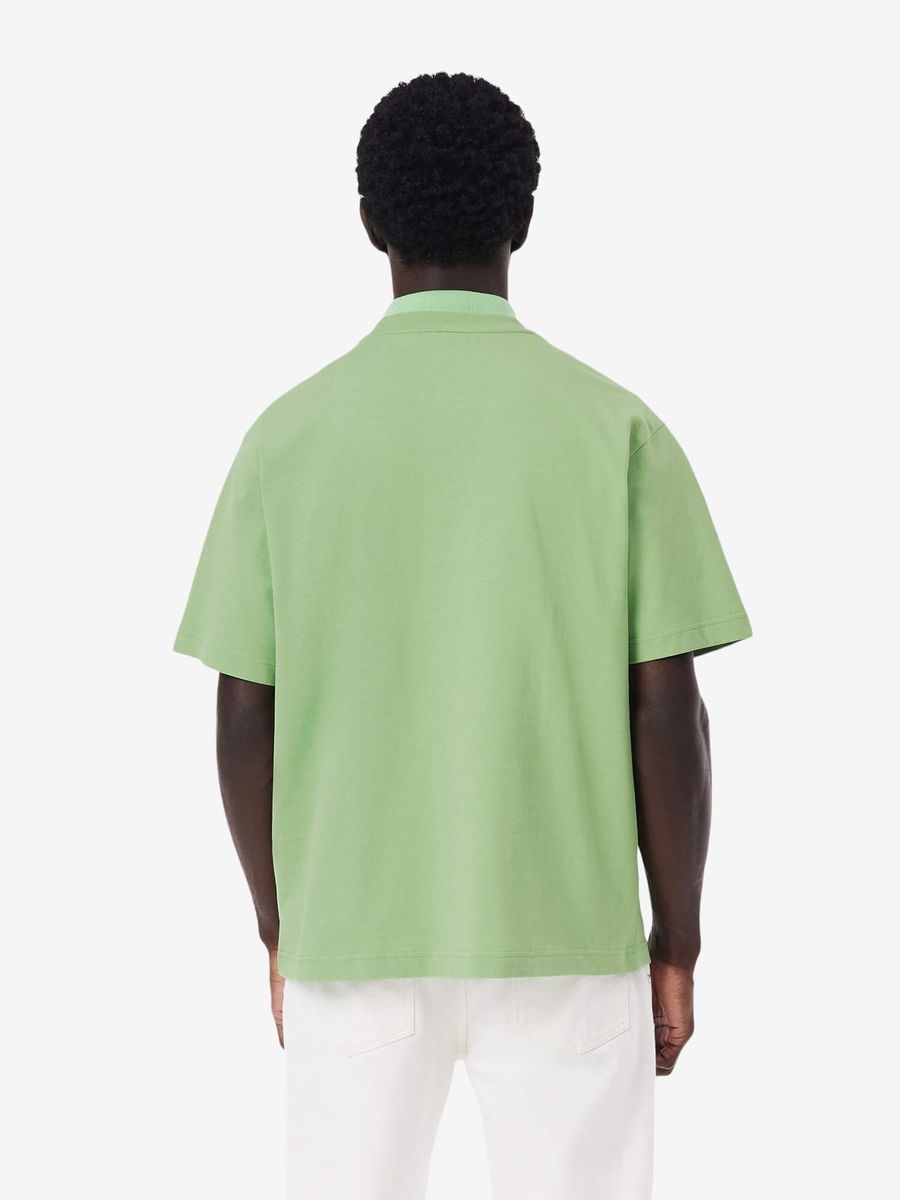 LACOSTE — Футболка Loose Fit Heavy Cotton Printed Tee Lime