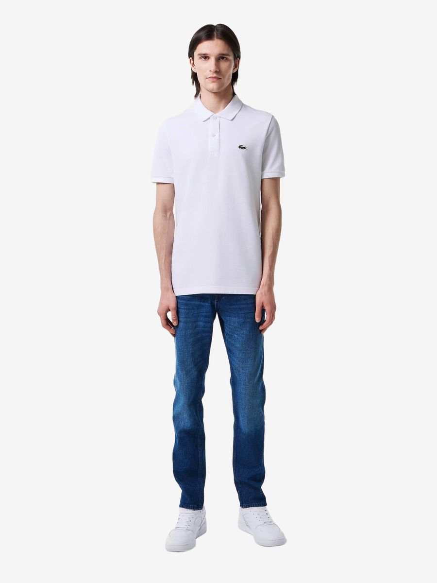 LACOSTE — Футболка Поло Slim Fit L.12.12 White