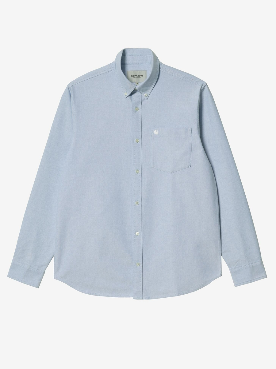 CARHARTT WIP — Рубашка L/S C-Logo Bleach/White