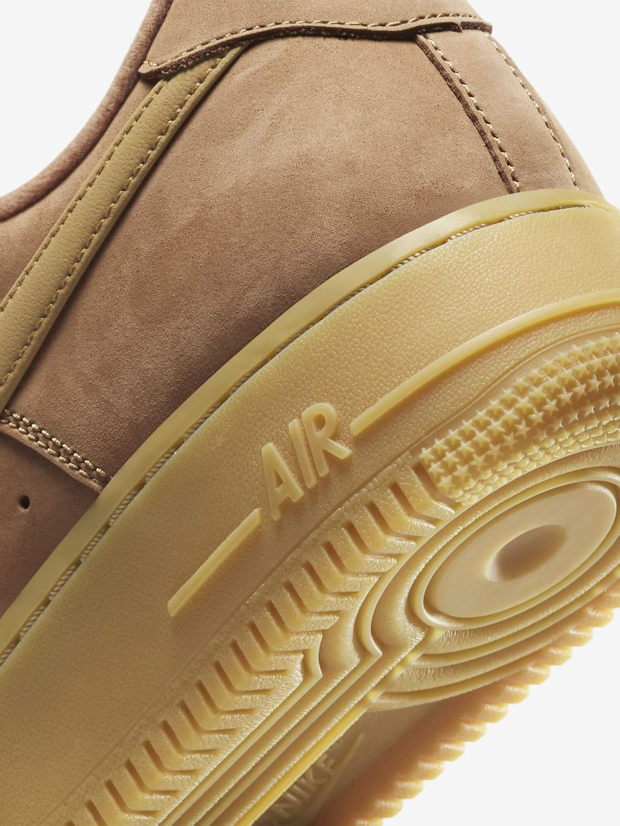 NIKE — Кроссовки Air Force 1 '07 Low Flax/Gum/Brown