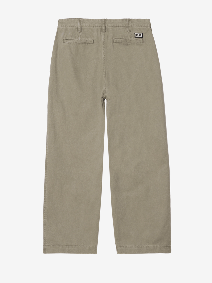 OBEY — Штаны Bigwig Giant Chino Smokey Olive (Faded Wash)