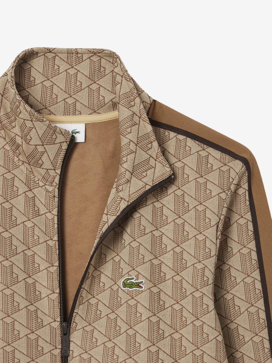 LACOSTE — Олимпийка Paris Monogram Brown