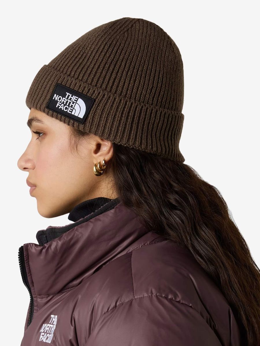 THE NORTH FACE — Шапка Logo Cuff Beanie Smokey Brown