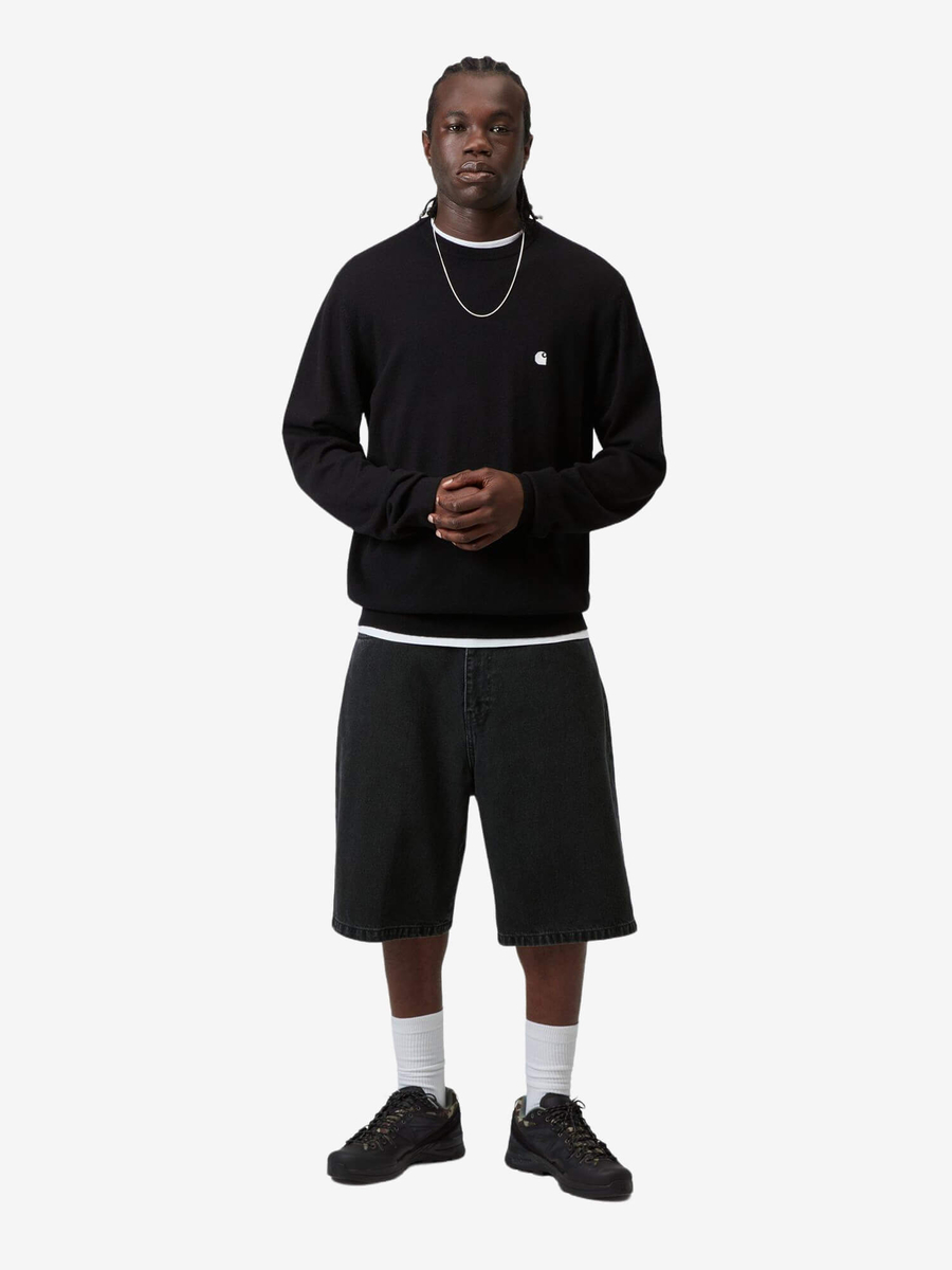 CARHARTT WIP — Шорты Landon Black (Stone Wash)