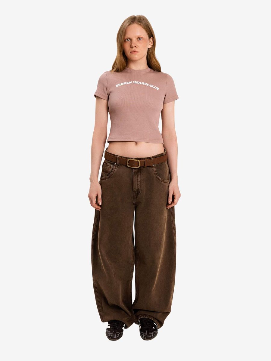 DISSIDENT — Джинсы Coat of Hearts Baggy Jeans Faded Brown