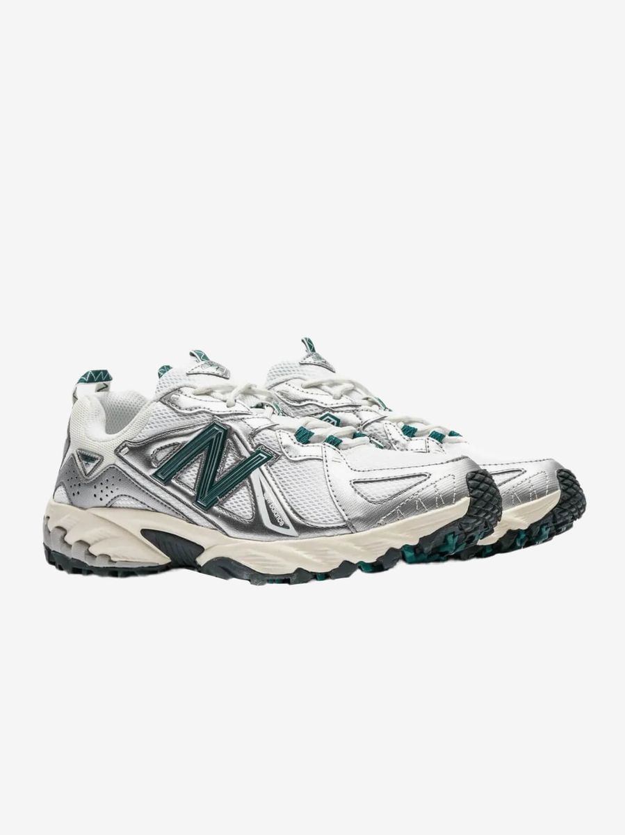 NEW BALANCE — Кроссовки 610 Silver Metallic/Reflection Green