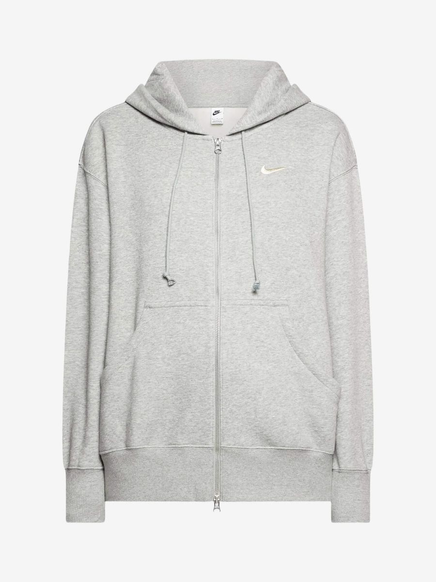 NIKE — Худи Embroidered Logo Full Zip Dark Heather Grey