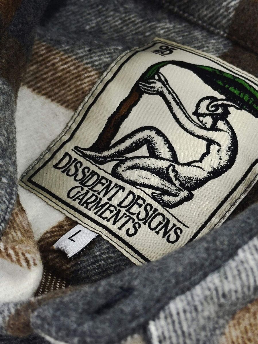 DISSIDENT — Рубашка Trademark Flanel Plaid Grey