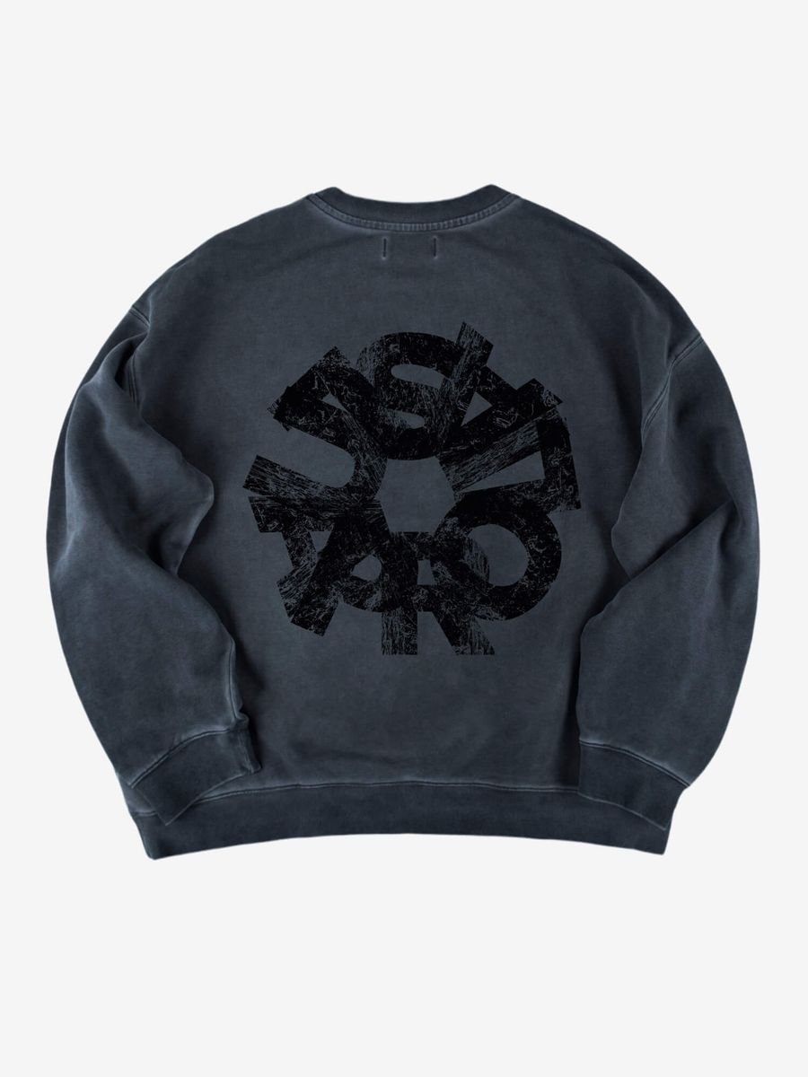 SAILOR PAUL — Свитшот Whirpool Garment Dyed Серый (окрашенный)