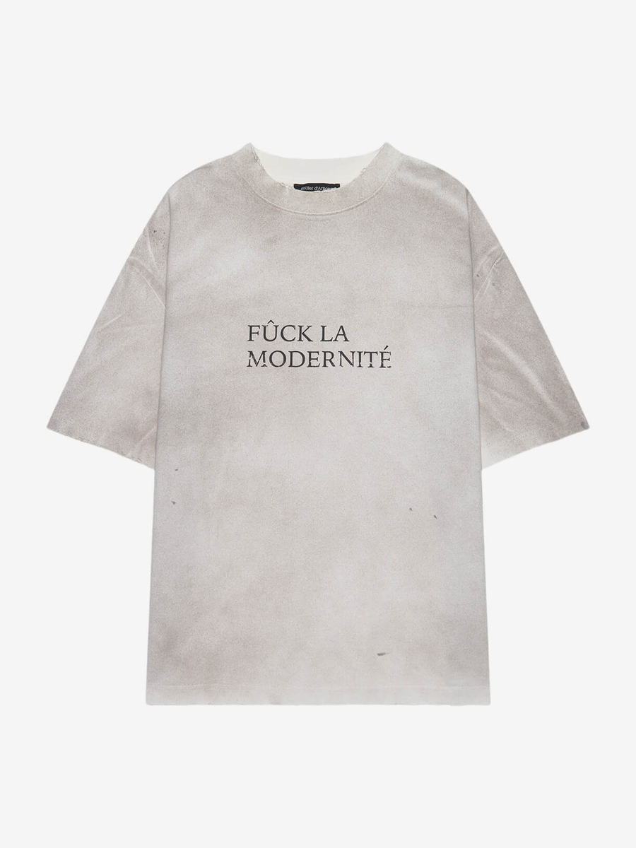 BRÛLER D’AMOUR — Футболка Fûck la modernité Milk
