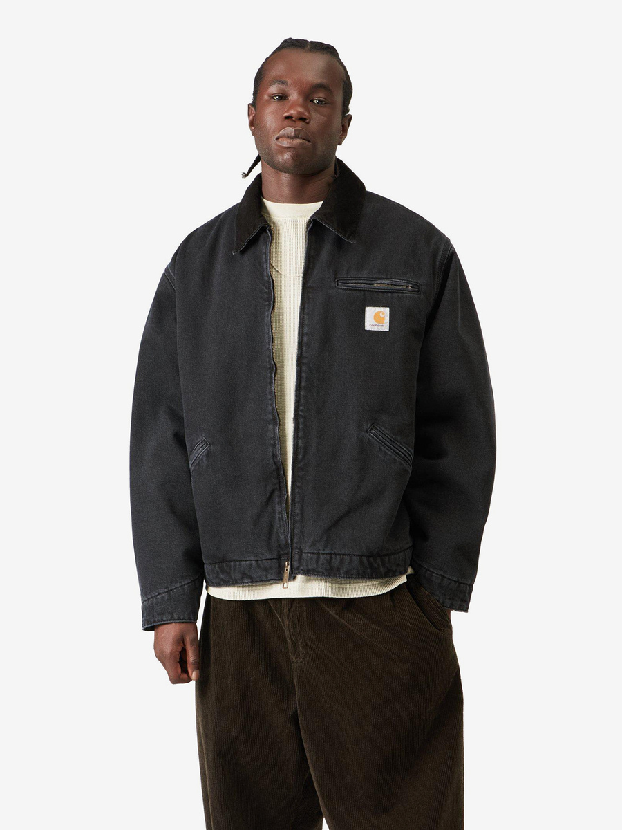 CARHARTT WIP — Куртка OG Detroit Black//Black (Stone Washed)