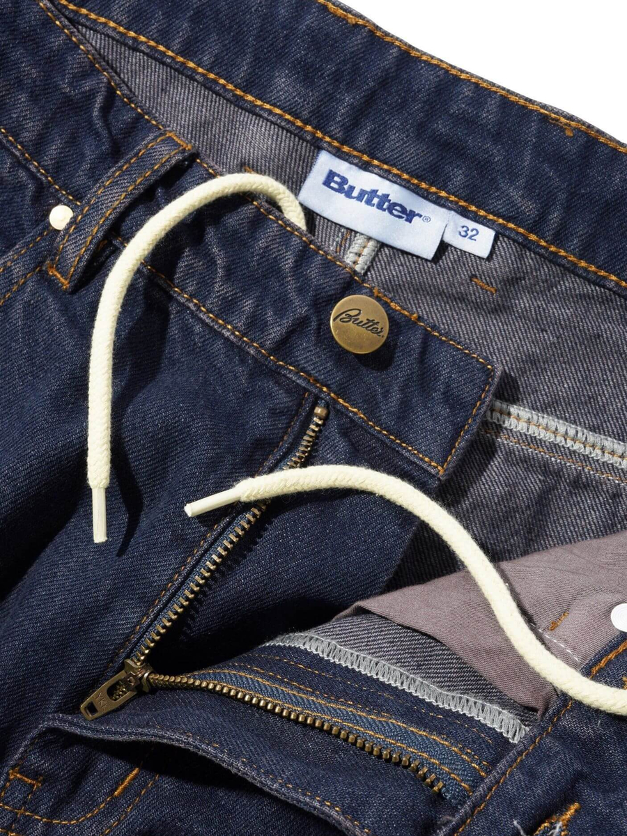 BUTTER GOODS — Джинсы Wide Cut Denim Jeans Tinted Dark Indigo