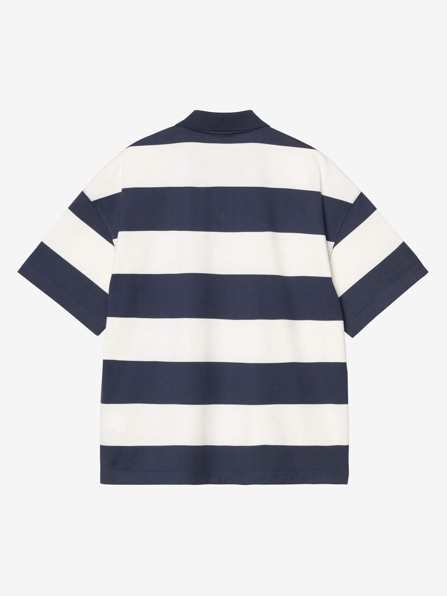 CARHARTT WIP — Футболка Поло S/S Delray Stipe Blue