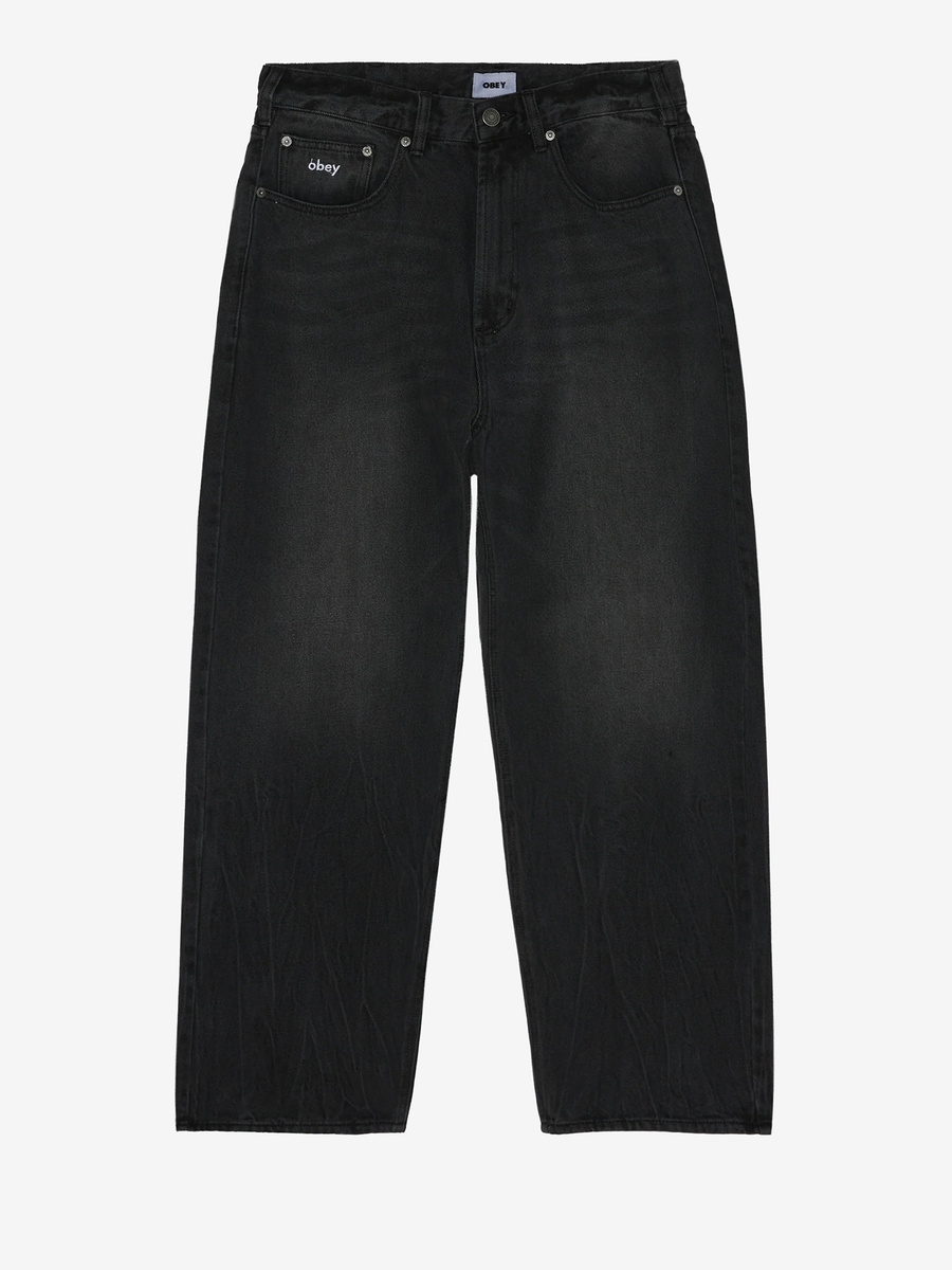 OBEY — Джинсы Bigwig Baggy Denim Heavy Vintage Black