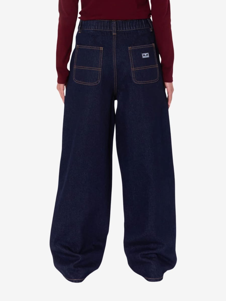 OBEY — Джинсы W Leah Baggy Denim Rinse