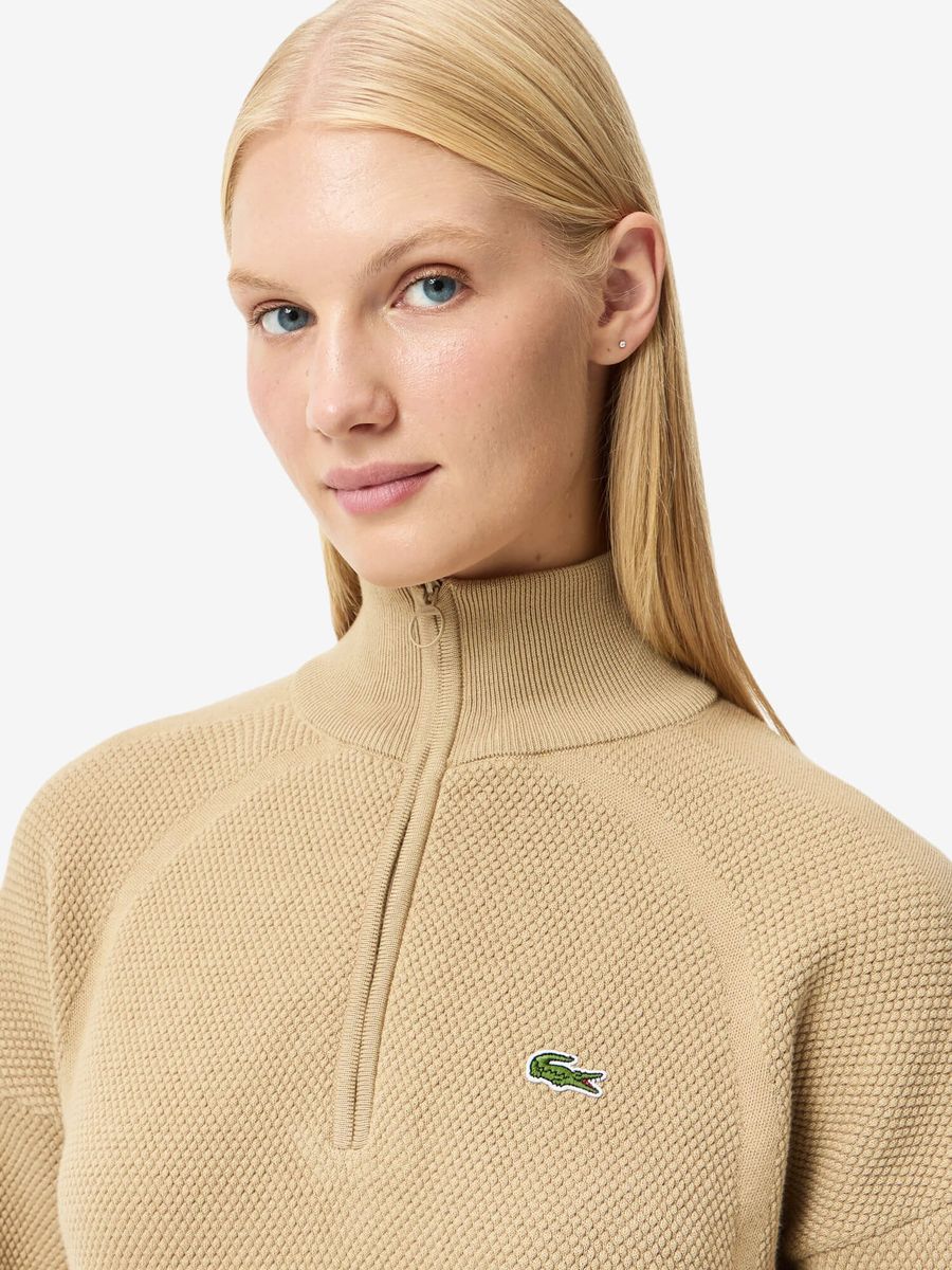 LACOSTE — Джемпер W Half-Zip Sweater Biege