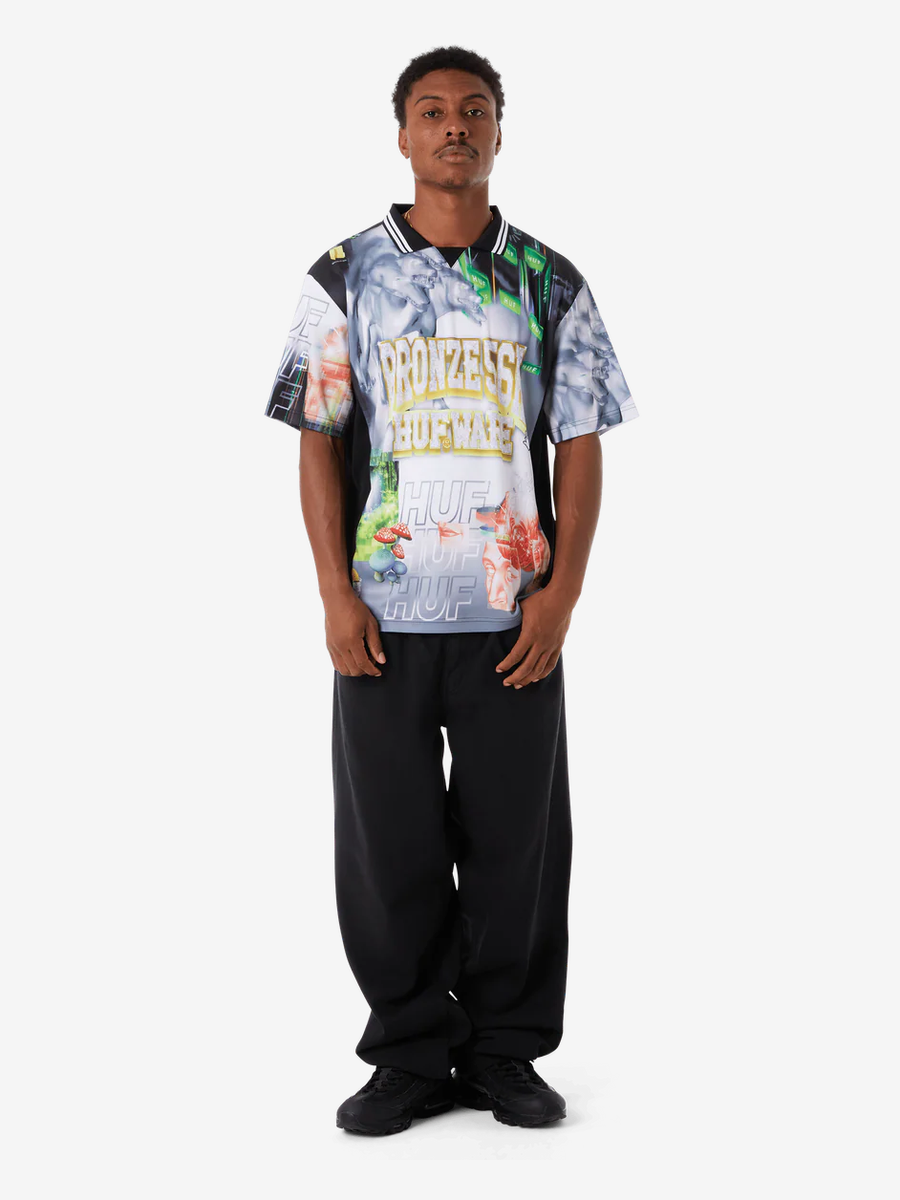 HUF — Джерси HUF x Bronze56K Glitched Soccer Jersey Multi