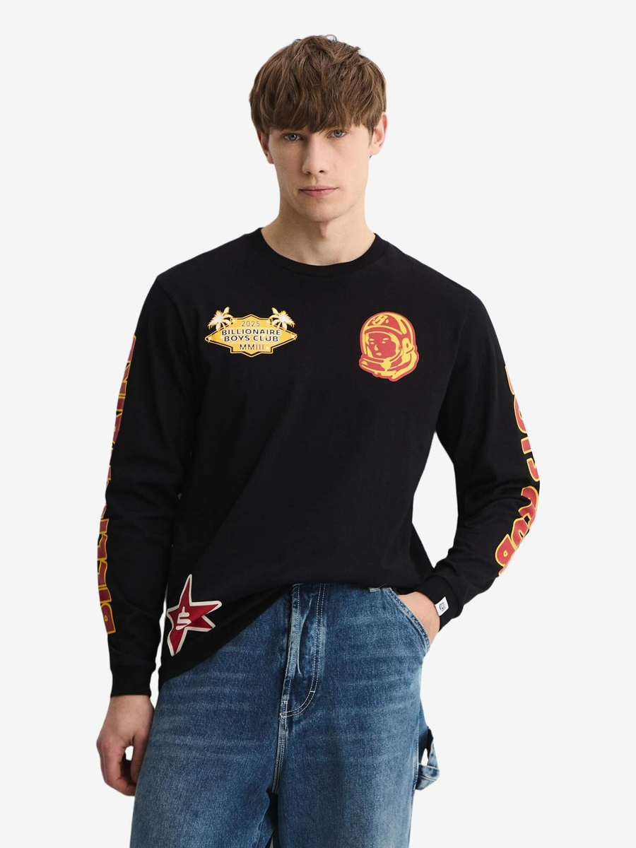 BILLIONAIRE BOYS CLUB — Лонгслив Multi Graphic LS Black