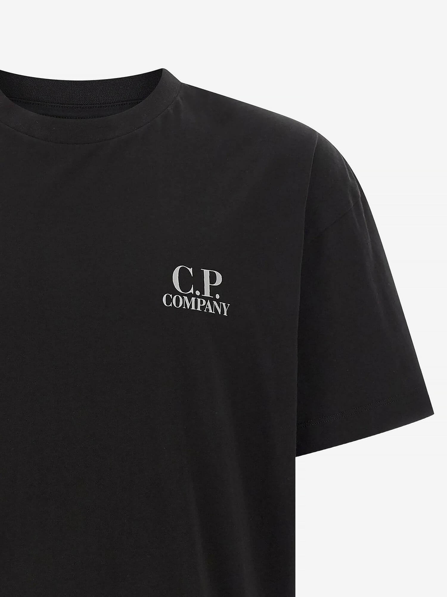 C.P. COMPANY — Футболка 30/1 Jersey SS Printed Graphics Black