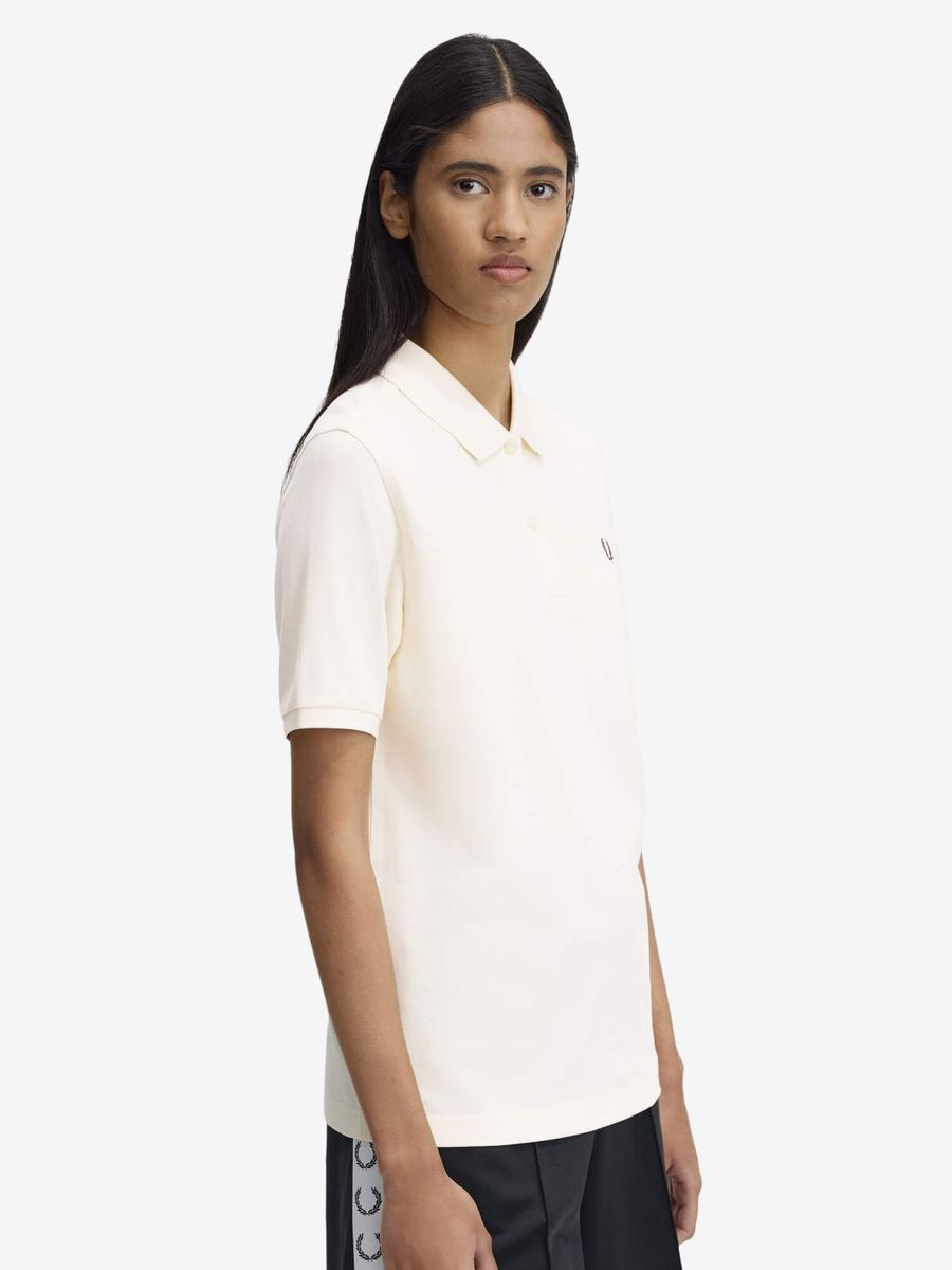 FRED PERRY — Поло W Fred Perry Polo Shirt Ecru/Oxblood