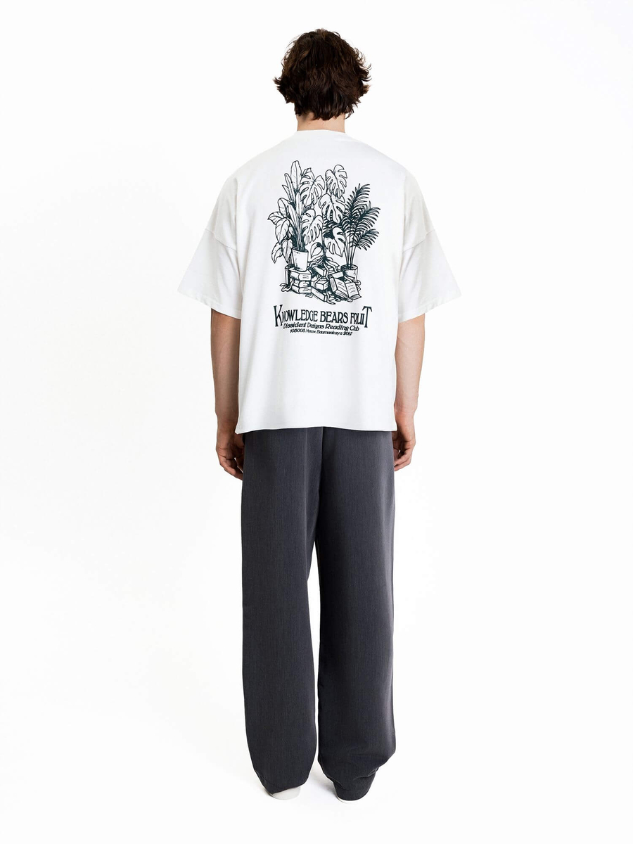 DISSIDENT — Футболка Knowledge Oversized Tee in Milk