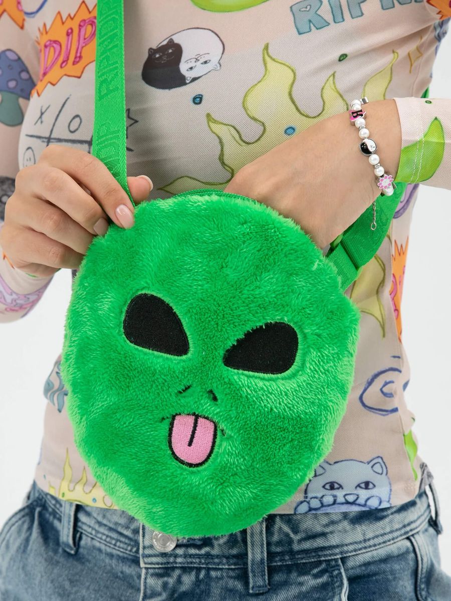 RIPNDIP — Сумка Lord Alien Sherpa Crossbody Green