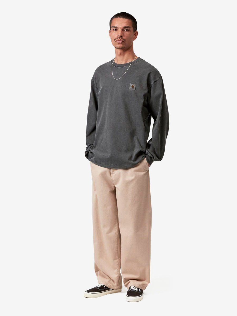 CARHARTT WIP — Лонгслив L/S Nelson T-Shirt Black (Garment Dyed)