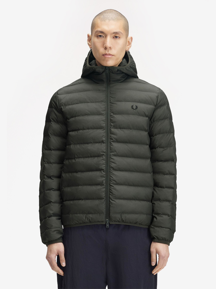 FRED PERRY — Куртка Hooded Insulated Jacket Field Green