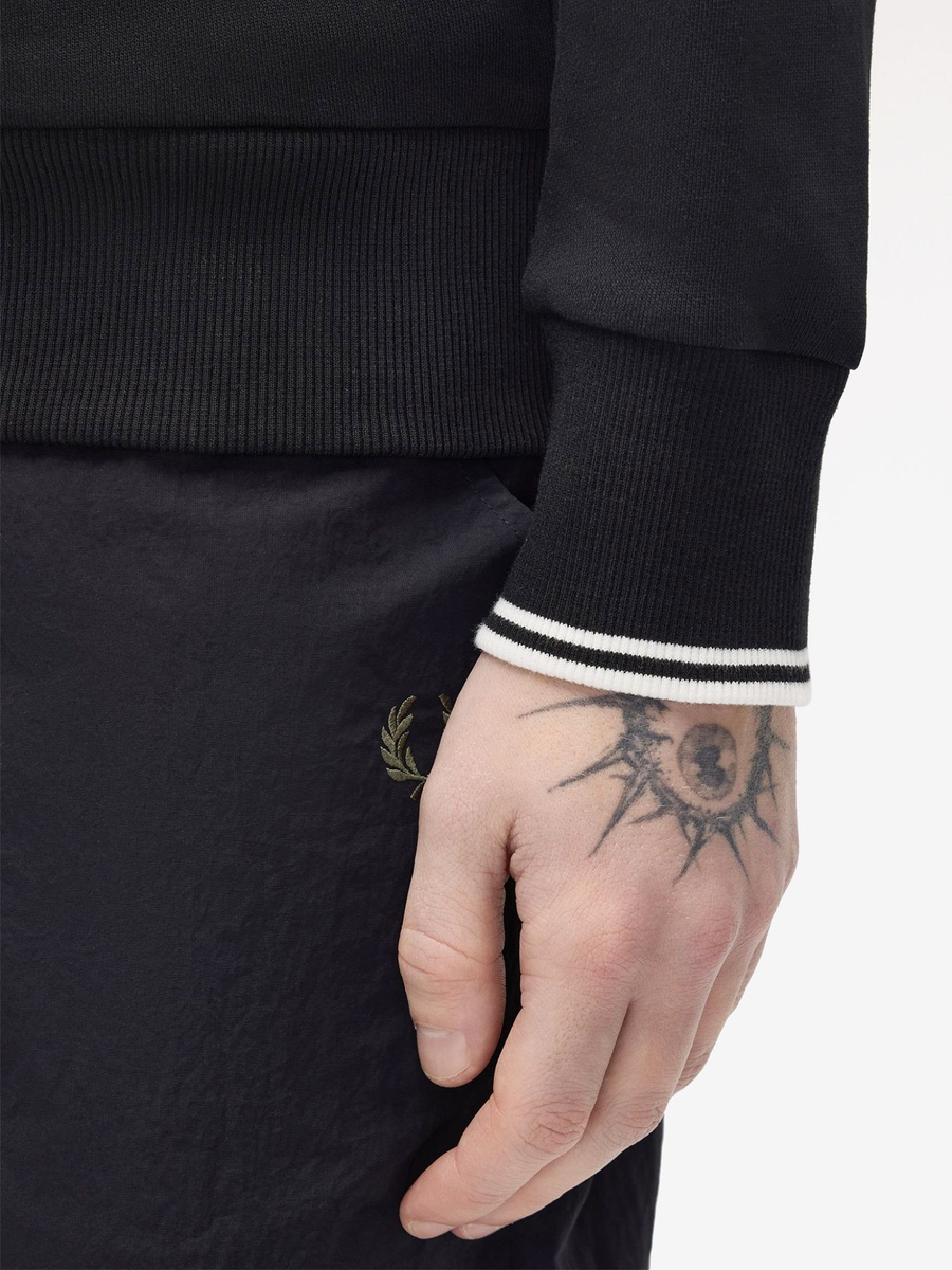 FRED PERRY — Олимпийка ZIP Through Sweatshirt Jacket Black