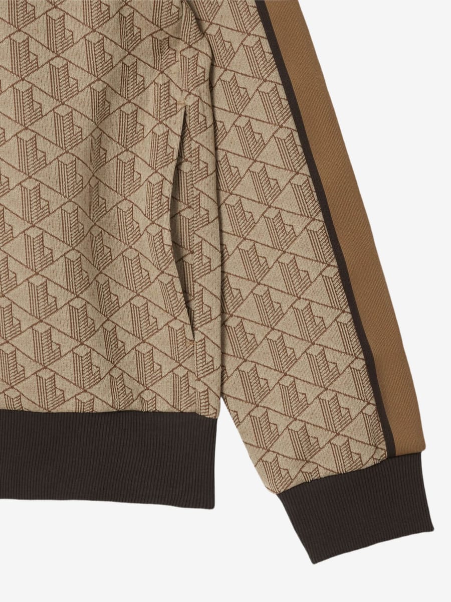 LACOSTE — Олимпийка Paris Monogram Brown