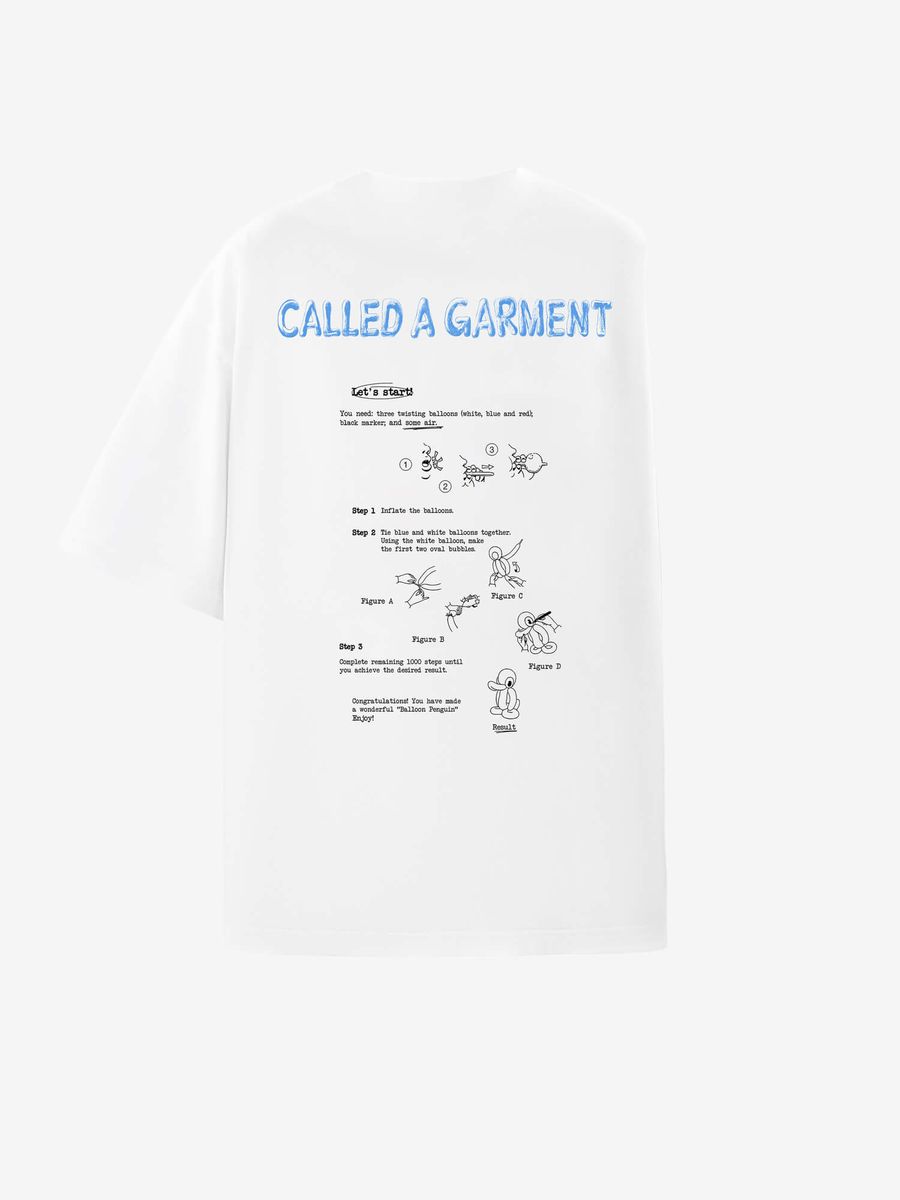 CALLED A GARMENT — Футболка Balloon Penguin молочный