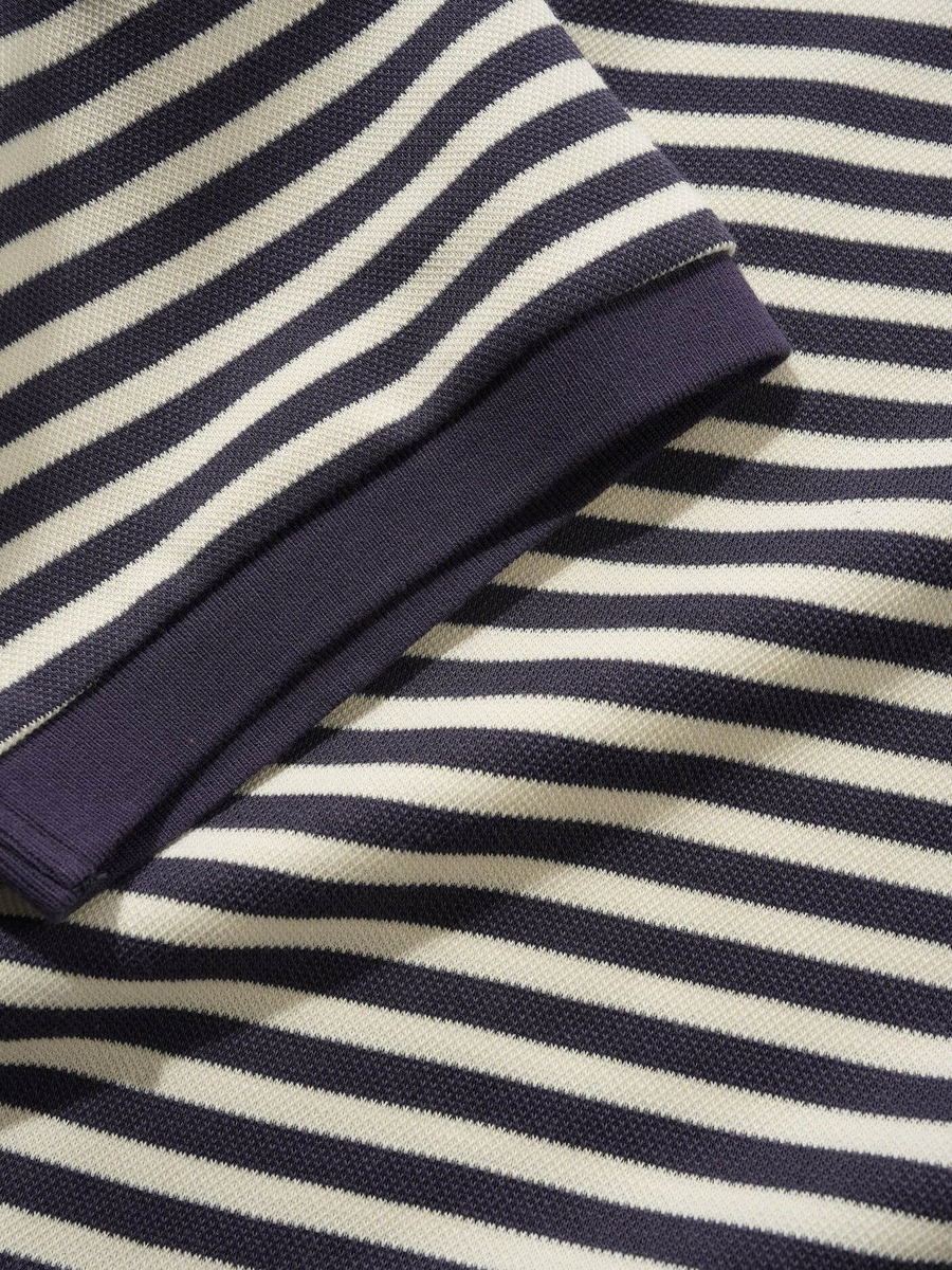BUTTER GOODS — Футболка поло Tunnel S/S Polo Navy/White