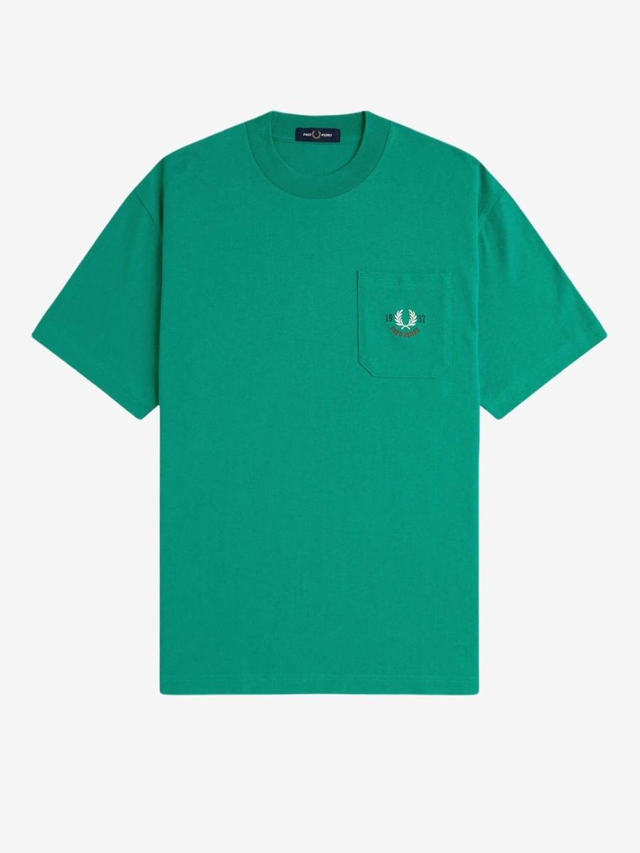 FRED PERRY — Футболка Relaxed 1952 Label Green