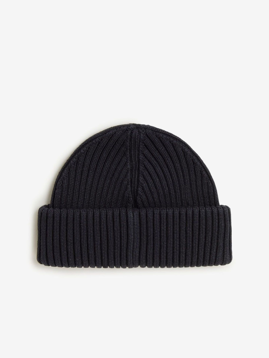 FRED PERRY — Шапка Cotton Ribbed Beanie Black
