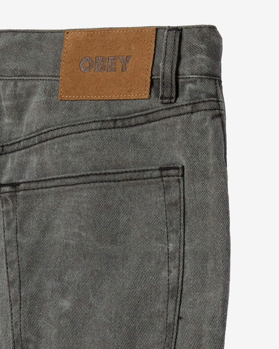 OBEY — Джинсы Classic Wrinkle Baggy Denim Black Wrinkle Wash