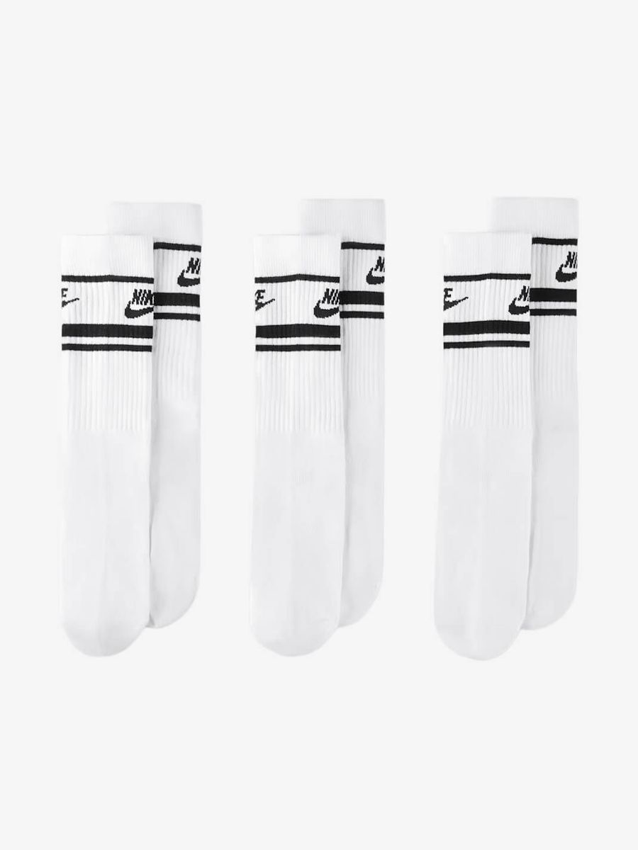 NIKE — Носки Sportswear Dri-FIT 3 pack White/Black