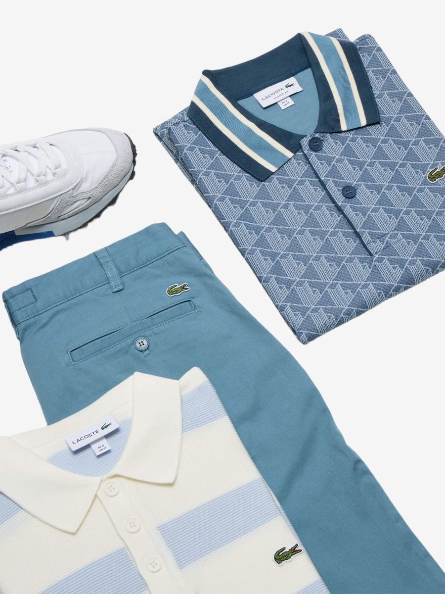 LACOSTE — Футболка Поло Classic Fit Contrast Collar Monogram Falcon/Overview