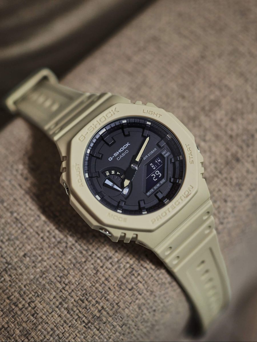 CASIO — Часы G-Shock GA-2100-5A Beige/Black