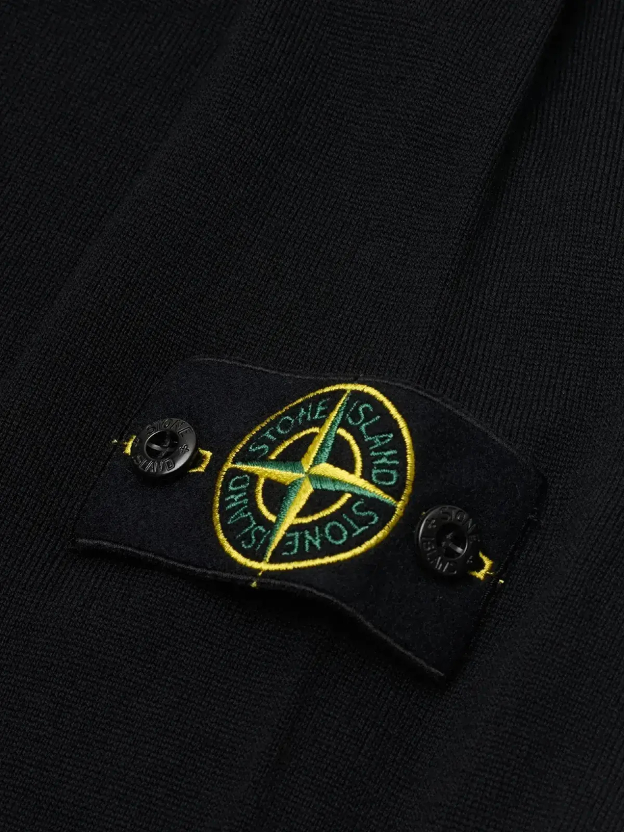 STONE ISLAND — Свитшот Light RWS Pure Wool Black