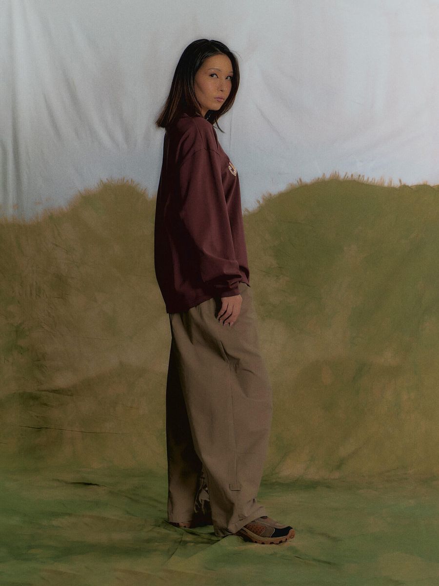 CALLED A GARMENT — Лонгслив  College Вишневый