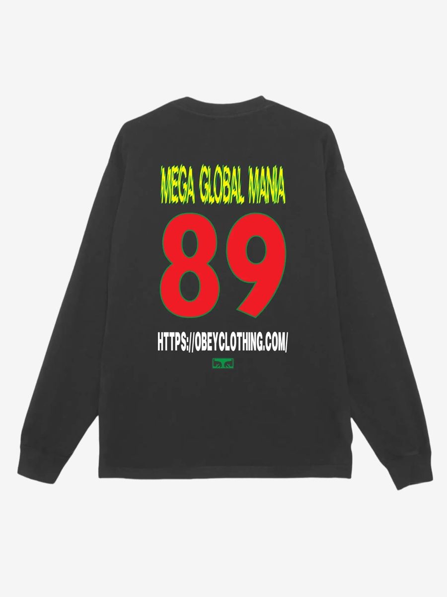 OBEY — Лонгслив Mega Global Mania Pigment True Vintage Black