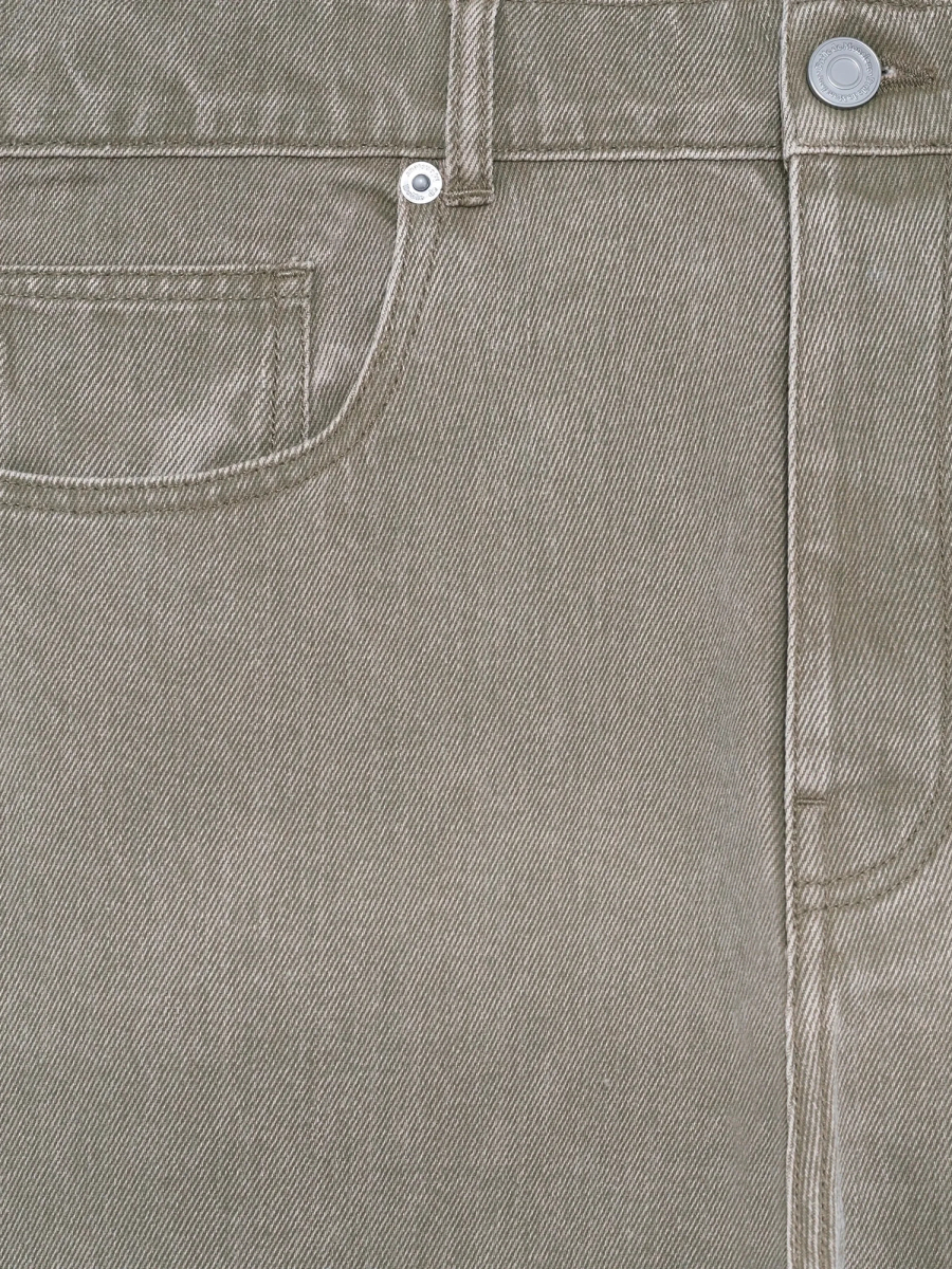 DRÔLE DE MONSIEUR — Джинсы Washed Straight Denim Khaki