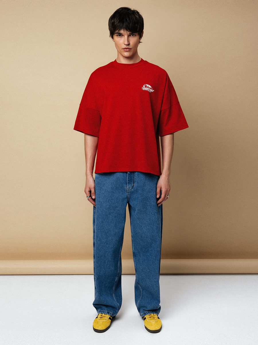 DISSIDENT — Футболка Rhythm Oversized Tee in Red