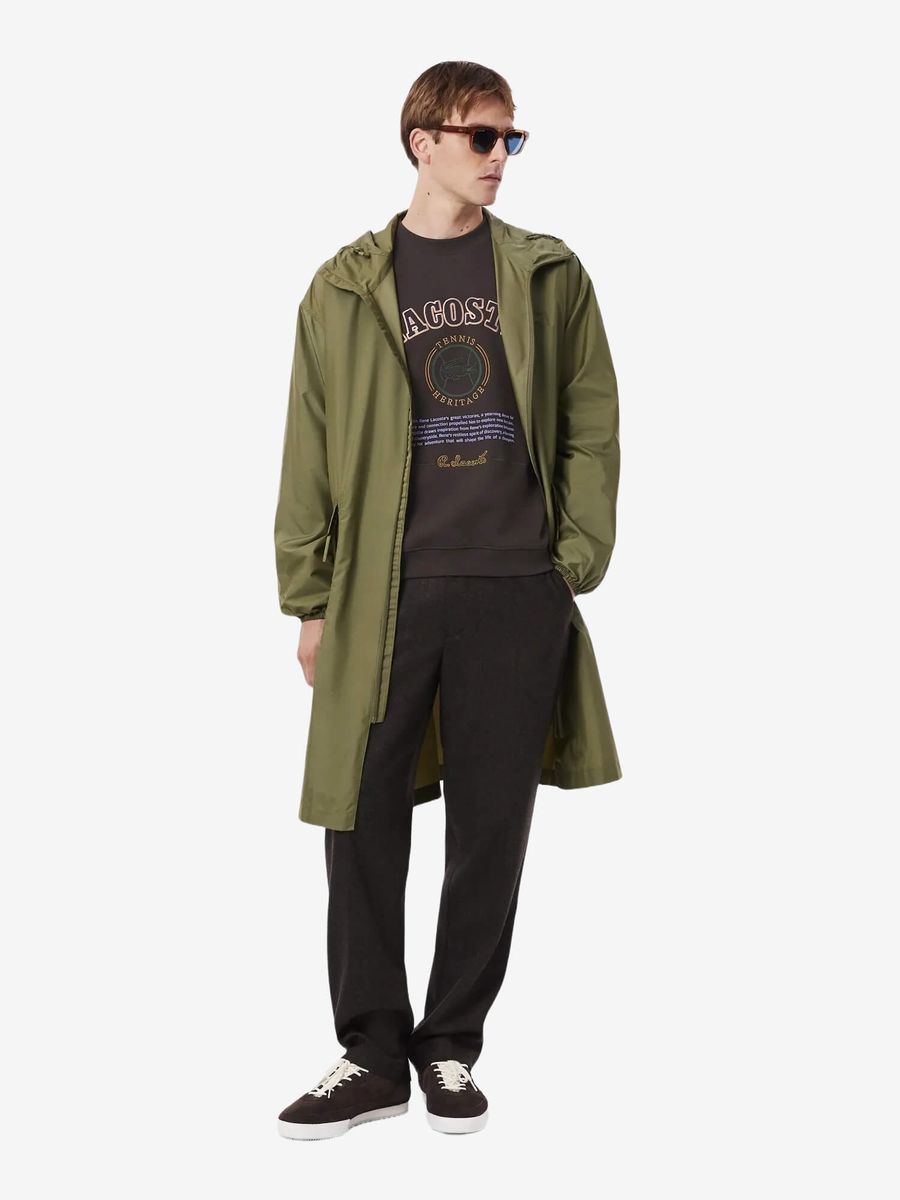 LACOSTE — Свитшот Herritage Herren Sweat Dark Brown