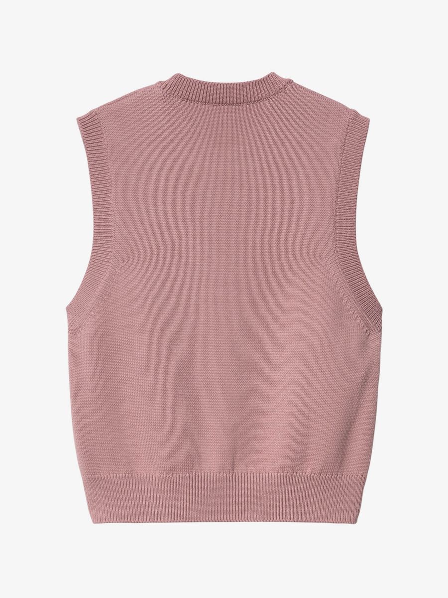 CARHARTT WIP — Жилет вязаный Chester Vest Glassy Pink
