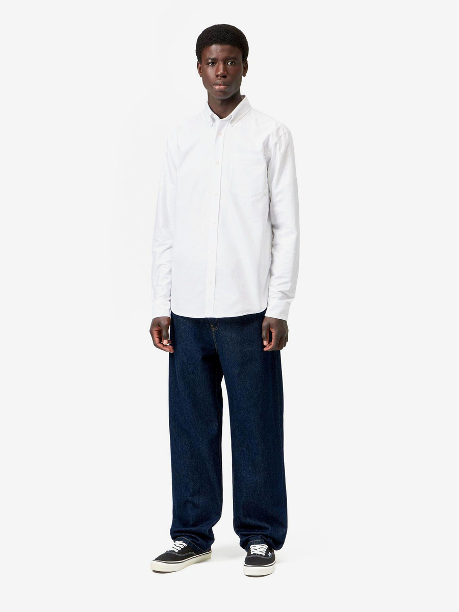 CARHARTT WIP — Рубашка L/S C-Logo White/White